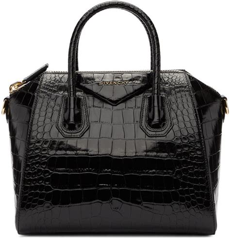 givenchy antigona croc embossed small|Givenchy Small Antigona Croc.